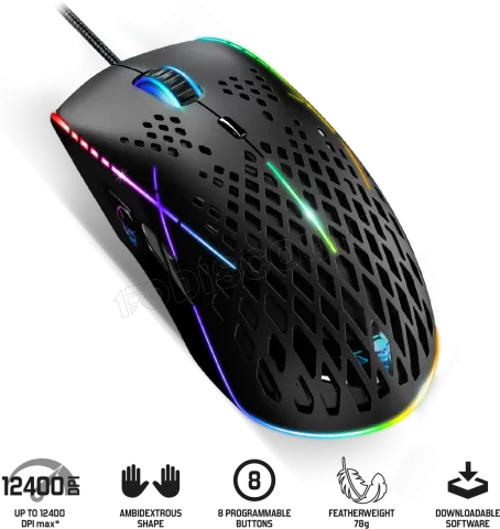 Photo de Souris filaire Spirit of Gamer Xpert-M100 RGB (Noir)