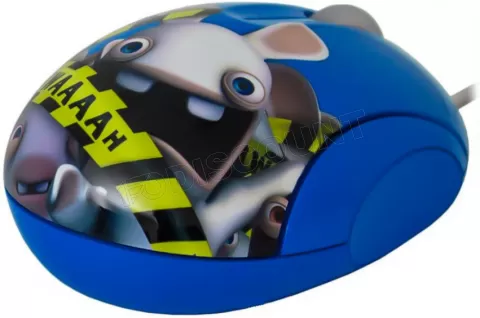 Photo de Souris filaire SteelSeries Lapins Crétins BWAAAAH (Bleu)