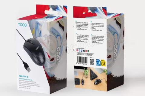 Photo de Souris filaire Tooq TQM-1001-B (Noir)