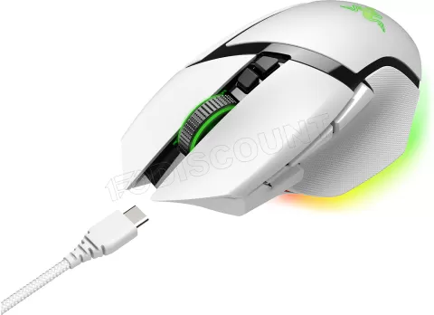 Photo de Souris Gamer sans fil Razer Basilisk V3 Pro 35K RGB (Blanc)