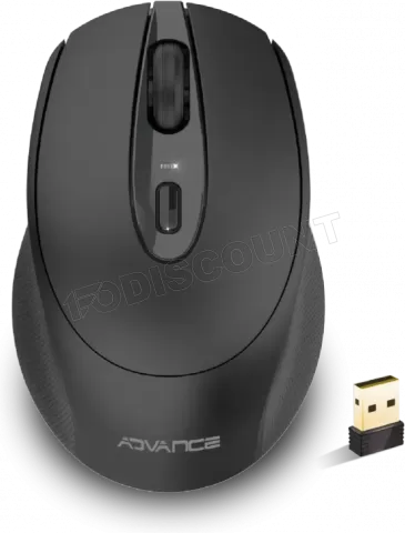 Photo de Souris sans fil Advance Feel (Noir)