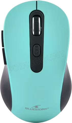 Photo de Souris sans fil Bluestork Office 70 (Noir/Vert)