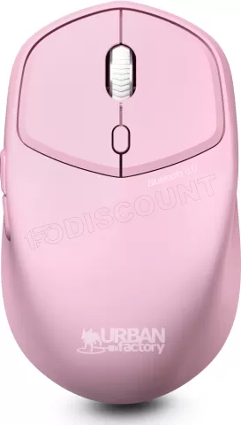 Photo de Souris sans fil Bluetooth ambidextre Urban Factory Onlee (Rose)