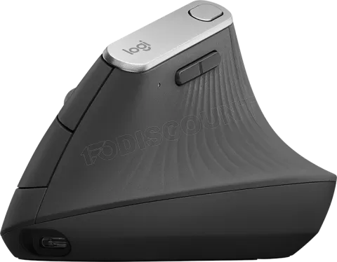 Photo de Souris sans fil Bluetooth ergonomique Logitech MX Vertical (Noir)