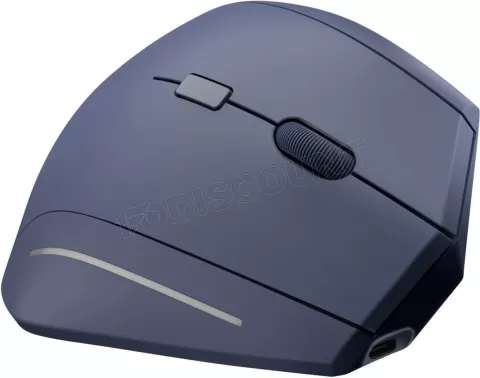 Photo de Souris sans fil Bluetooth ergonomique T'nB Ergo verticale pour droitier (Bleu)