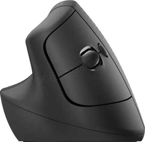 Photo de Souris sans fil Bluetooth ergonomique verticale Logitech Lift pour gaucher (Noir)