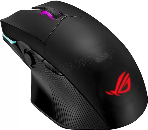 Photo de Souris sans fil Bluetooth Gamer Asus Rog Chakram RGB (Noir)