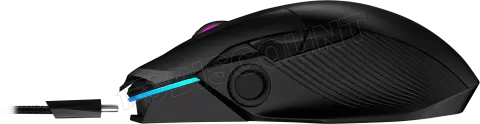 Photo de Souris sans fil Bluetooth Gamer Asus Rog Chakram RGB (Noir)