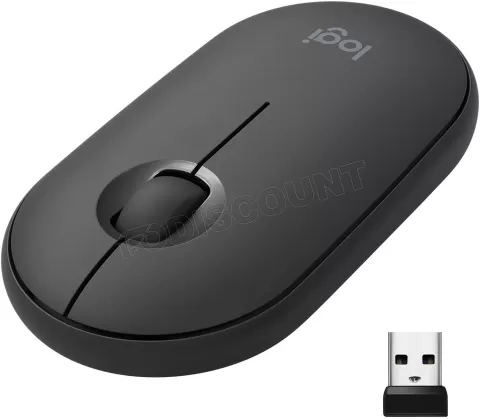 Photo de Souris sans fil Bluetooth Logitech Pebble M350 (Noir)