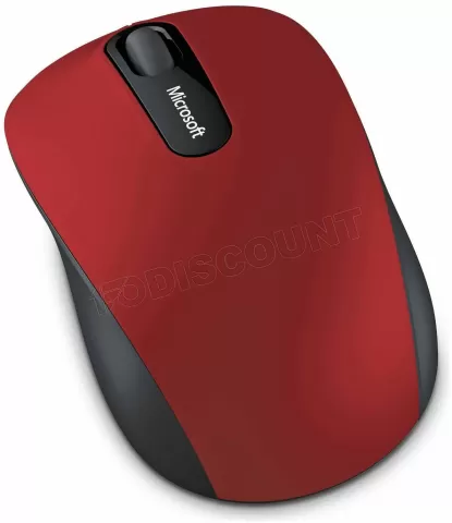 Photo de Souris sans fil Bluetooth Microsoft Mobile Mouse 3600 (Noir/Rouge)