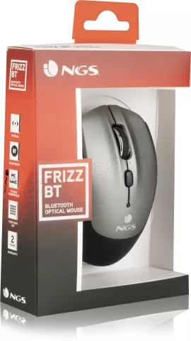 Photo de Souris sans fil Bluetooth NGS Frizz (Noir/Gris)