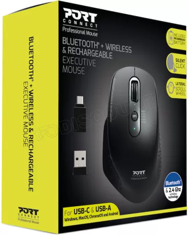 Photo de Souris sans fil Bluetooth Port Designs Combo Expert Silent Click (Noir)