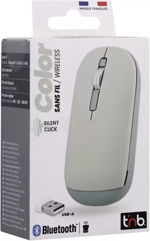 Photo de Souris sans fil Bluetooth T'nB Color 3 (Vert)
