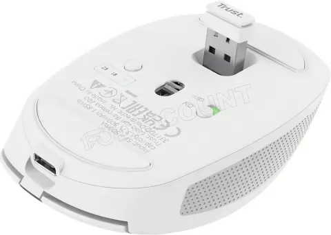 Photo de Souris sans fil Bluetooth Trust Ozaa (Blanc)