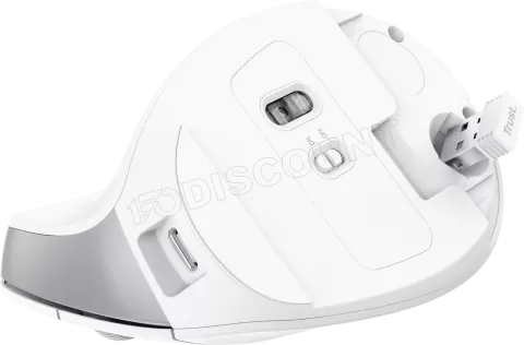 Photo de Souris sans fil ergonomique Trust Bayo II (Blanc)