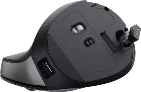 Photo de Souris sans fil ergonomique Trust Bayo II (Noir)