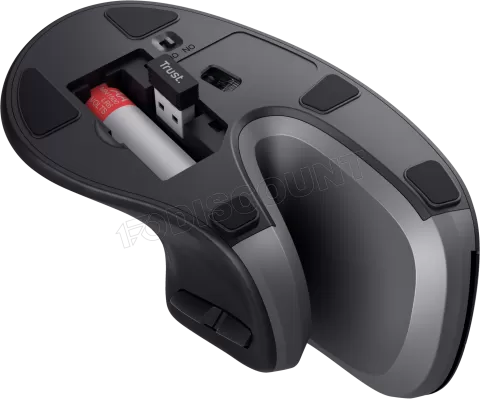 Photo de Souris sans fil ergonomique Trust pour droitier Verto (Noir)