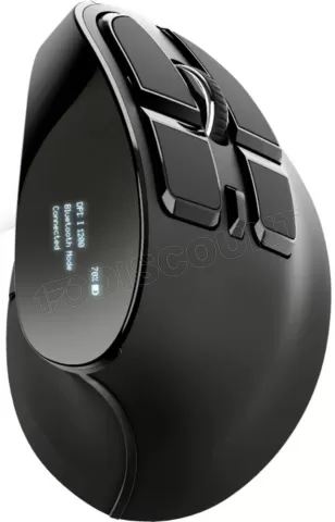 Photo de Souris sans fil ergonomique Trust Verticale pour droitier Voxx (Noir)