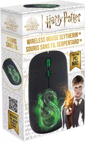 Photo de Souris sans fil Freaks and Geeks Harry Potter Serpentard (Noir)