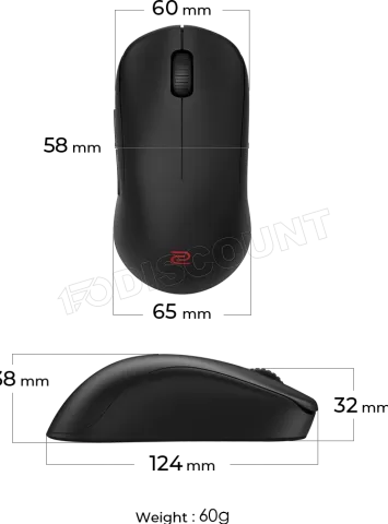 Photo de Souris sans fil Gamer Benq Zowie U2 - M (Noir)