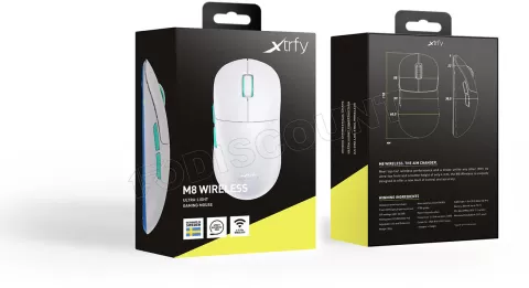 Photo de Souris sans fil Gamer Cherry Xtrfy M8 (Blanc)