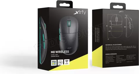 Photo de Souris sans fil Gamer Cherry Xtrfy M8 (Noir)