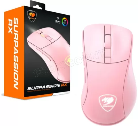 Photo de Souris sans fil Gamer Cougar Suprassion RX RGB (Rose)