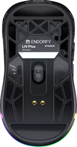 Photo de Souris sans fil Gamer Endorfy Liv Plus RGB (Noir)