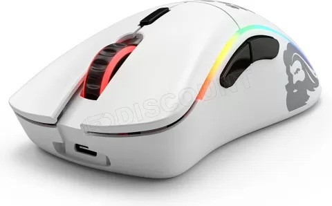 Photo de Souris sans fil Gamer Glorious Model D Minus (D-) RGB (Blanc Mat)