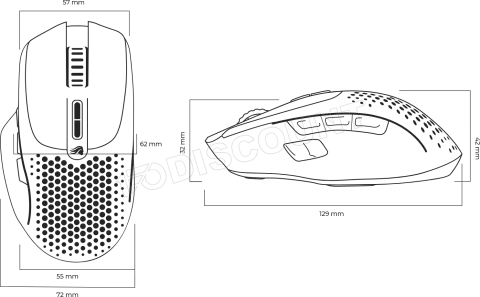 Photo de Souris sans fil Gamer Glorious Model I2 RGB (Noir)