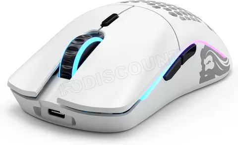 Photo de Souris sans fil Gamer Glorious Model O Minus (O-) RGB (Blanc Mat)