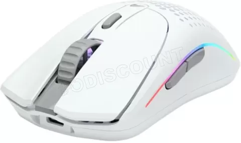 Photo de Souris sans fil Gamer Glorious Model O2 RGB (Blanc)