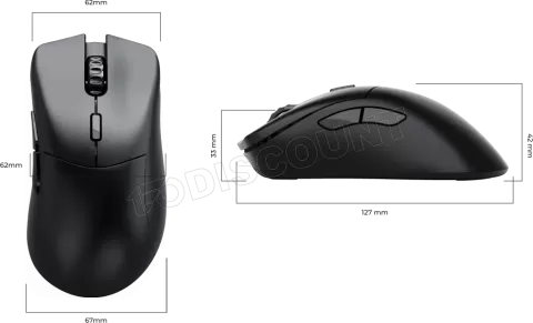 Photo de Souris sans fil Gamer Glorious PC Gaming Race Model D2 Pro 1K (Noir)