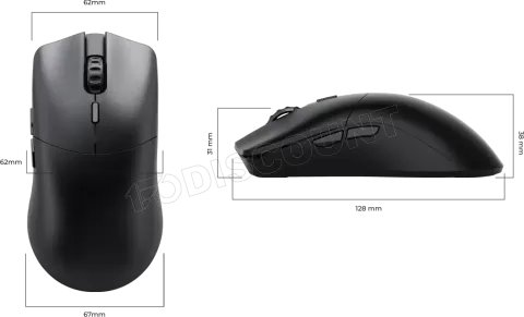 Photo de Souris sans fil Gamer Glorious PC Gaming Race Model O2 Pro 1K (Noir)