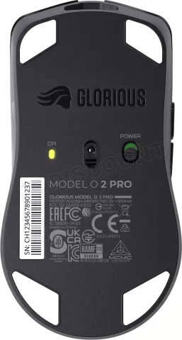 Photo de Souris sans fil Gamer Glorious PC Gaming Race Model O2 Pro 4K/8K (Noir)