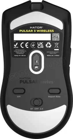 Photo de Souris sans fil Gamer Hator Pulsar 3 RGB (Noir)