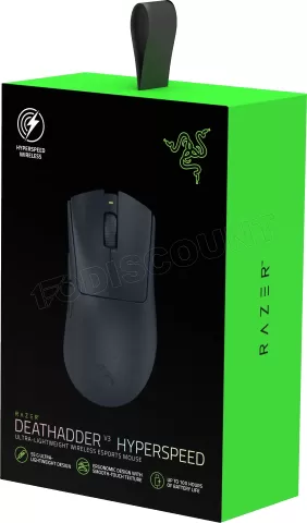 Photo de Souris sans fil Gamer Razer DeathAdder V3 HyperSpeed (Noir)