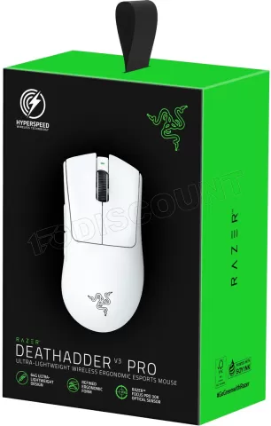 Photo de Souris sans fil Gamer Razer Deathadder V3 Pro (Blanc)