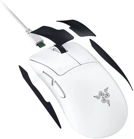 Photo de Souris sans fil Gamer Razer Deathadder V4 Pro (Blanc)