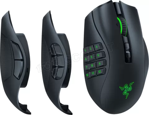 Photo de Souris sans fil Gamer Razer Naga Pro RGB (Noir)