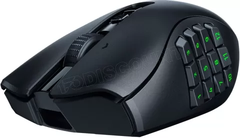 Photo de Souris sans fil Gamer Razer Naga V2 Pro RGB (Noir)