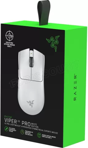 Photo de Souris sans fil Gamer Razer Viper V3 Pro (Blanc)