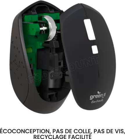 Photo de Souris sans fil Green-e (Noir)