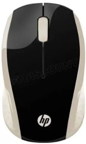 Photo de Souris sans fil HP 200 (Noir/Or)