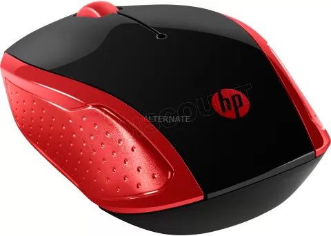 Photo de Souris sans fil HP 200 (Noir/Rouge)