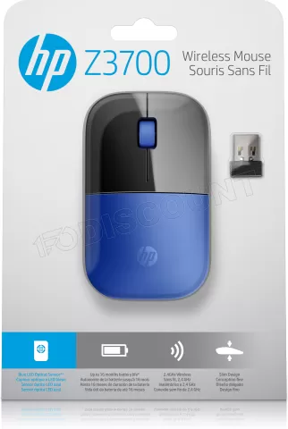 Photo de Souris sans fil HP Z3700 (Noir/Bleu)