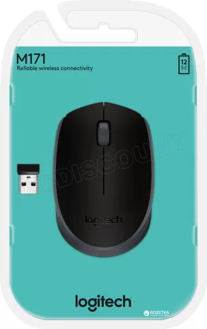 Photo de Souris sans fil Logitech Cordless Laser M171 (Noir)