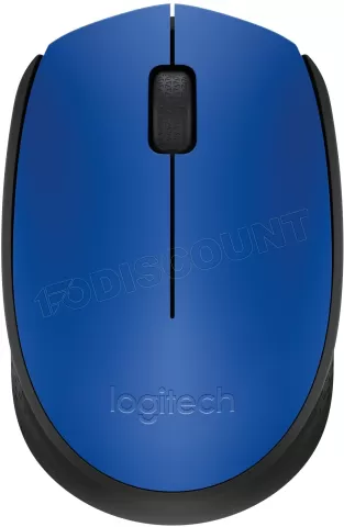 Photo de Souris sans fil Logitech Cordless Laser M171 (Noir/Bleu)