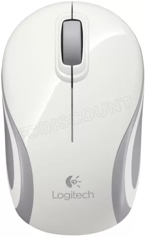 Photo de Souris sans fil Logitech Cordless Laser M187 (Blanc)