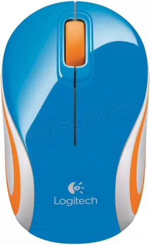 Photo de Souris sans fil Logitech Cordless Laser M187 (Bleu)